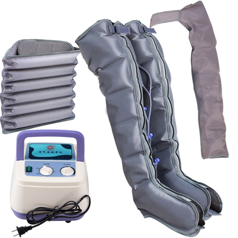 Tall Man Extended Air Compression Massager With 6 Chambers Handheld Controller Blood Circulation Pump Wrap Set for Relax Massage ► Photo 1/6