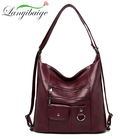 NEW Brand Vintage Leather Bags Luxury Handbag Women Bags Designer Handbags High Quality Ladies Hand Bags For Women 2022 SAC ► Photo 1/6