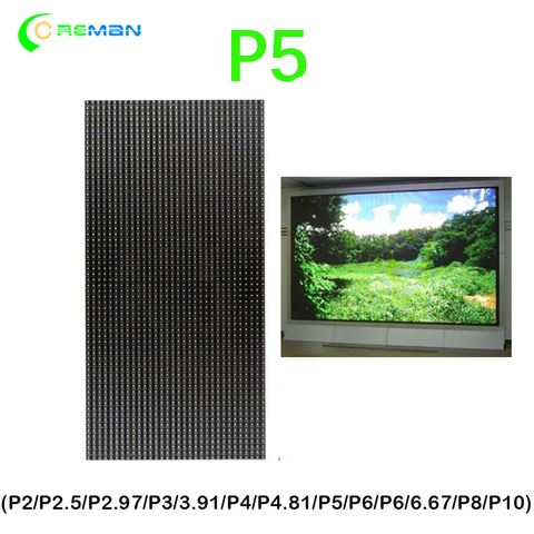 smd2121 full color indoor led module p5 p4 p3 64*32 / led matrix module RGB p5 panel ► Photo 1/6