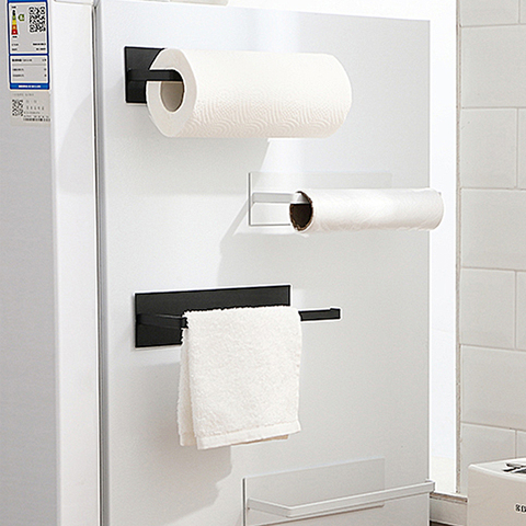 Kitchen Storage Paper Holders Sticke Rack Iron Roll HoldersBathroom Toilet Towel Racks Hangers Home Tissue Shelf Organizer Stuff ► Photo 1/6