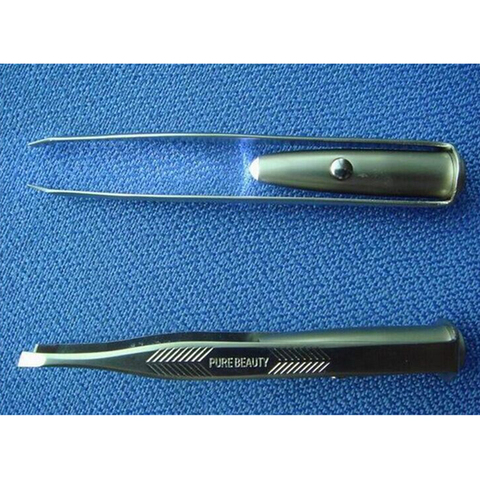 Portable Eyebrow Removal Tweezer Clip With LED Light Precision Hair Remover Plucker Tool Household ► Photo 1/5