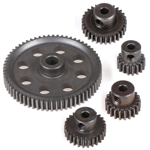 11184 Metal Diff Main Gear 64T 11181 Motor Pinion Gears 21T Truck 1/10 RC Parts HSP BRONTOSAURUS Himoto Amax Redcat Exceed 94111 ► Photo 1/6