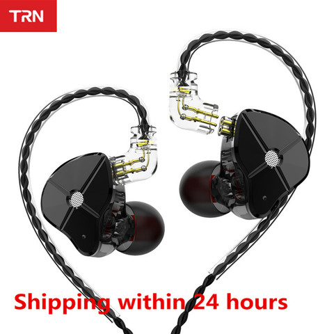 New TRN ST1 1DD+1BA Hybrid In Ear Earphone HIFI  Running Sport Earphone Earbuds Detachable Cable BL03 ZST ZSN V80 V90 ES4 V10 T2 ► Photo 1/6