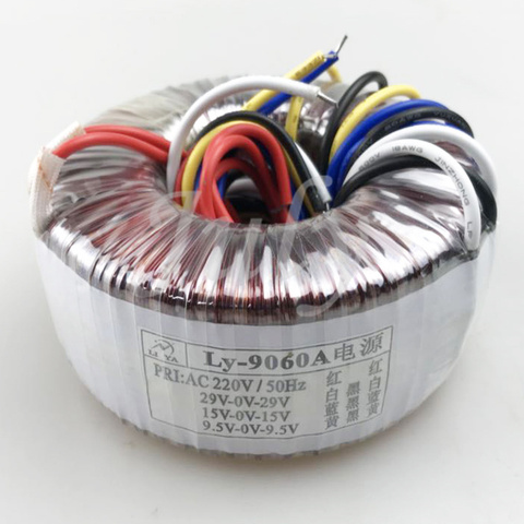9060A 100W power amplifier transformer 220V to dual 29V + dual 15V + dual 9.5V toroidal transformer input 2 wires output 9 wires ► Photo 1/1