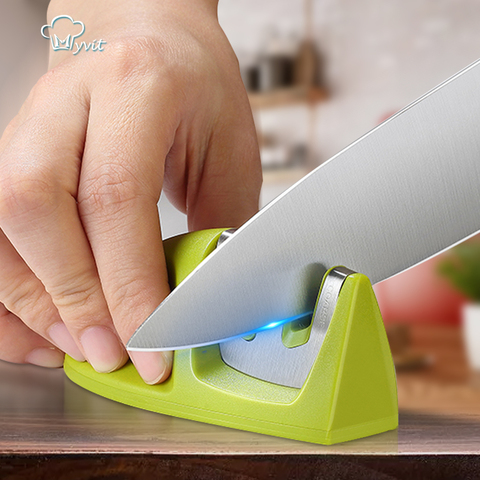 Knife Sharpener Whetstone Kitchen Knives Sharpening Stone Grindstone Grinder Stone Two Stages Diamond And Ceramic Household Tool ► Photo 1/6