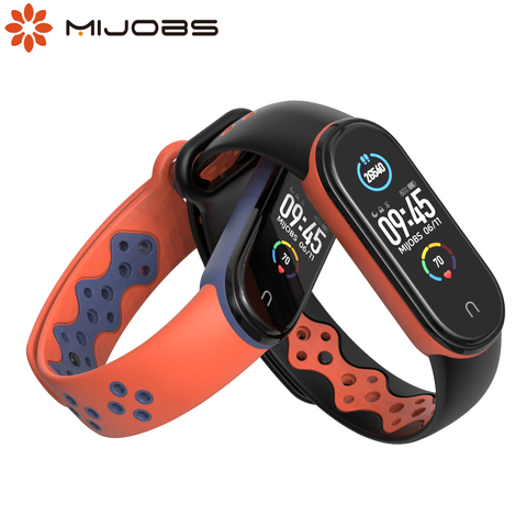 Mi Band 5 Strap For Xiaomi Mi Band 5 NFC Global Version Sport Silicone Mijobs Original Bracelet Soft TPU MiBand 5 Wristbands ► Photo 1/6