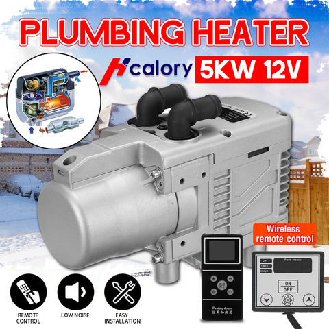 12V 5KW Gasoline Air Heater Water Heater With Cellphone Remote Control LCD Monitor Diesel Gasoline universal for Motor Trucks ► Photo 1/6