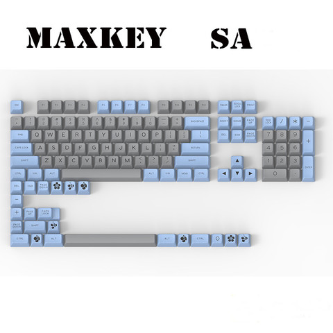 Maxkey SA keycap two-color gray blue ABS mechanical keyboard filco  most keyboards are common ► Photo 1/5