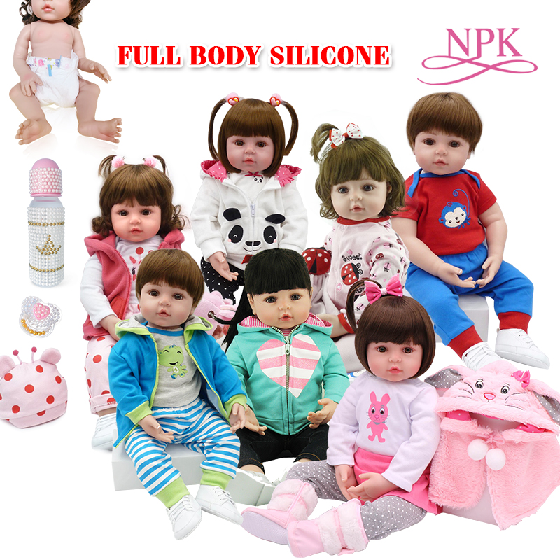 bebes reborn doll 47cm Silicone reborn baby doll adorable Lifelike toddler  Bonecas girl menina de surprice doll With Giraffe - Price history & Review, AliExpress Seller - NPK Official Store