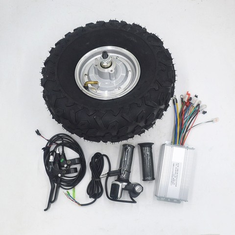 36V 48V 350W 500W Electric Wheelbarrow Gear Motor All Terrain Electric Wheelbarrow kit Fat Off road Rough Tyre 14.5 inch ► Photo 1/6