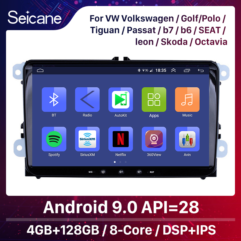 Podofo 2din car radio Android 8.1 For VW/Volkswagen /Golf/Polo/Passat/b7/b6/SEAT/leon/Skoda 8 inch 2 DIN GPS Wifi SD auto  stereo - Price history & Review, AliExpress Seller - podofo Official Store