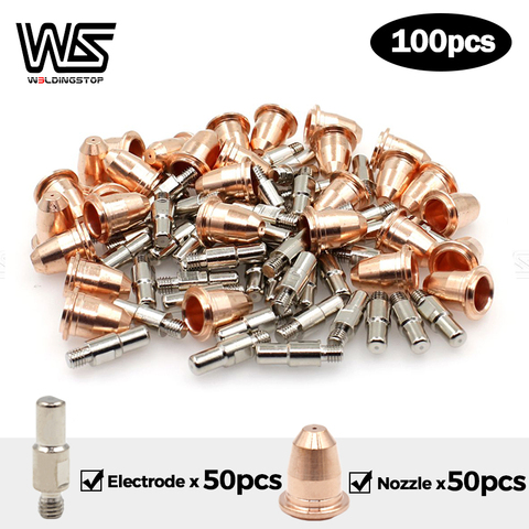 Electrodes Nozzle Tips PT40 PT60 IPT-60 S25 S45 Plamsa cutter torch Trafimet Style PKG/100 ► Photo 1/6