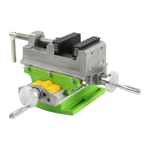 X Y-axis Table Bench Vise 3 inch Adjustable Cross Compound Desk Vise Worktable Bench Clamp Fixture For DIY Drilling ► Photo 1/6