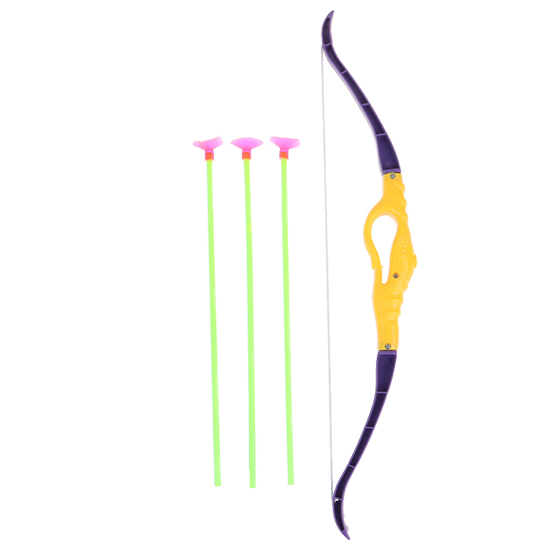Children's Simulation Bow and Arrow Soft Plastic Archery Outdoor Toy Set Sports 