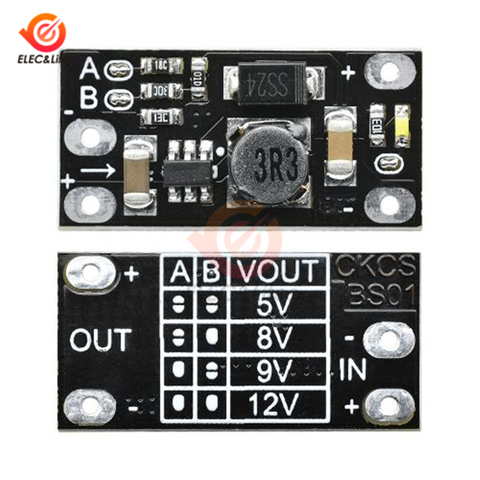 5Pcs 1.5A DC-DC Boost Step Up Converter Module 5V 8V 9V 12V LED Indicator Voltage Regulator 3.7V Lithium Battery Boost Board ► Photo 1/6