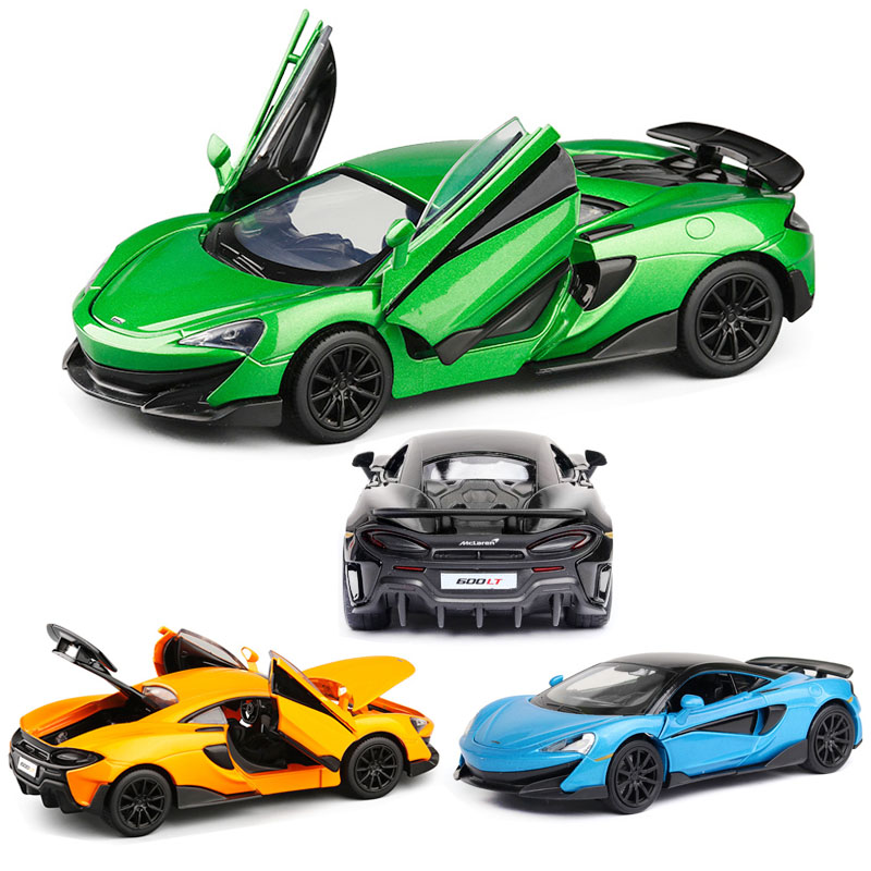 McLaren 600LT 2019 1/32 Model Car Diecast Toy Vehicle Kids Gift Pull Back Orange 