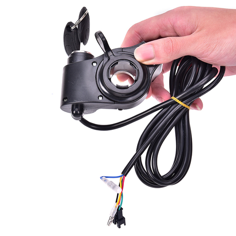 173g Electric Bike Half Wrist Throttle Grip Handle LED Display Indicator/Lock Key Knock Half Twist Throttle ► Photo 1/6