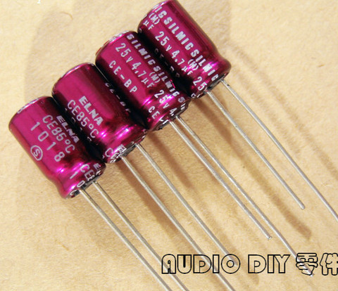 10PCS NEW ELNA SILMIC CE-BP (RBS) 4.7uF/25V 6.3X11MM BP 4.7uf 25v Red robe audio electrolytic capacitor rbs 25v4.7uf non-polar ► Photo 1/2