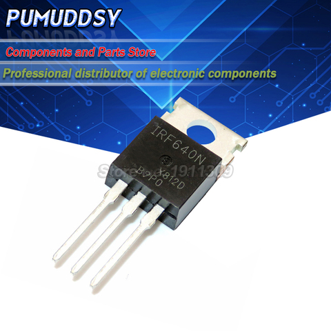 10PCS IRF640N IRF640 IRF640NPBF 200V 18A TO-220 MOSFET N channel fet IC ► Photo 1/1