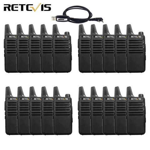 Wholesale Walkie Talkie 20 pcs RETEVIS RT22 FRS RT622 PMR Radio Handy Radio Station Hotel Restaurant Cafe Shop Walkie-talkies ► Photo 1/6