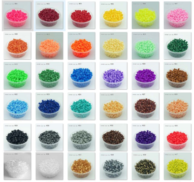 300Pcs 5mm Hama Great Beads Perler Kids Gift Fun Educate Toy DIY Craft 27 Colors 