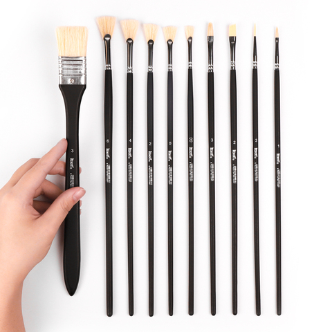 Memory 10Pcs Professional Paint Brushes Set for Drawing Painting Oil Acrylic Watercolor Art Supplies ► Photo 1/6