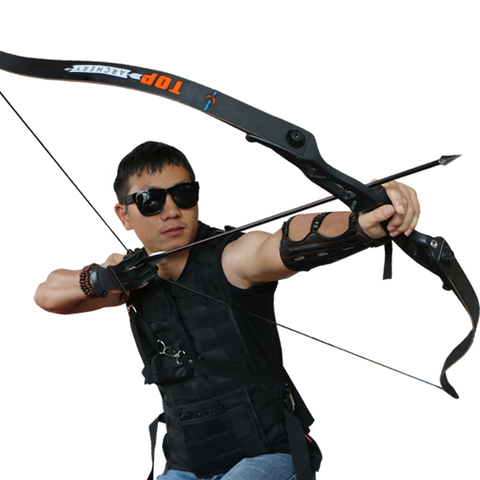 56inch 30-50lbs Archery Recurve Bow Metal Riser Hunting Shooting Bow Black Training Takedown Bow ► Photo 1/6