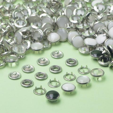 KALASO 20Sets Pearl Fasteners Ring Press Studs Snap Buttons Poppers 12mm For DIY Craft Supplies ► Photo 1/6