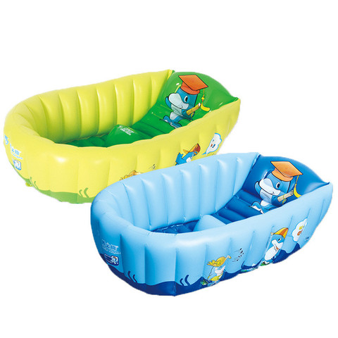 Baby Inflatable Bath Tub PVC Tubs Shower Set Portable Children 's Household Small Supplies  Newborn Products ► Photo 1/6