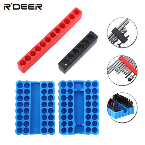 6/12/32 Holes Screwdriver Bit Holder 1/4 inch Hex Shank Screw Driver Bits Portable Organizers Plastic Storage Tray Tool ► Photo 1/6