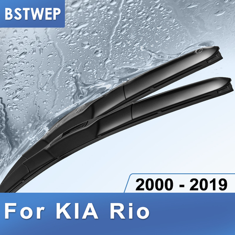 BSTWEP Hybrid Wiper Blades for KIA Rio DC / JB / UB Fit Hook Arms From 2000 to 2017 ► Photo 1/6