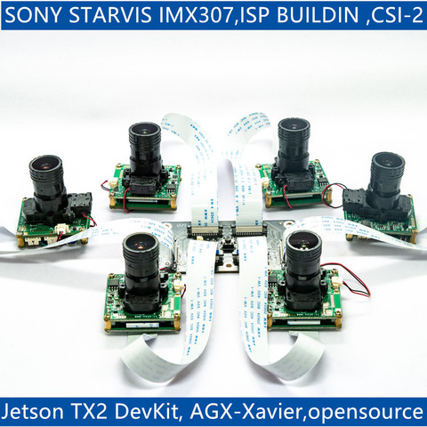 CS-TX2-XAVIER-nCAM-IMX307 for Jetson TX2 Devkit and Xavier, IMX307 MIPI CSI-2 2MP Star Light ISP Camera Module ► Photo 1/4
