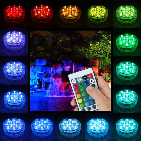 Submersible Led Light IP68 Waterproof Underwater Colorful Lights Aquarium Lights for Fountain Pond Pool Vase Fish Tank Wedding ► Photo 1/6