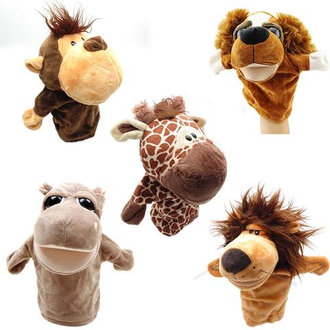 Animal Plush Hand Puppets Kids Cartoon  Monkey Dog  Stuffed Plush Hand Puppet Xmas Kid Children Gift Baby Toys ► Photo 1/6