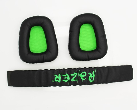 Replacement Earpads + Headband for Razer Electra High Quality Soft Ear Pads Cushion Cover for  Razer Electra Gaming Headphone ► Photo 1/6