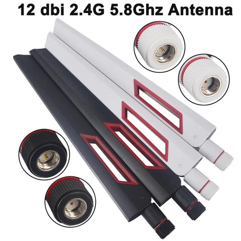 High Gain Omnidirectional Wifi Antenna  Antena Wifi Exterior 5ghz - 2pcs -  Aliexpress