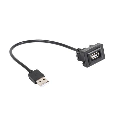 Car Dashboard Flush Mount USB 2.0 Port Panel Extension Cable Strict Quality Standards Excellent Plastic Adapter for Toyota ► Photo 1/6
