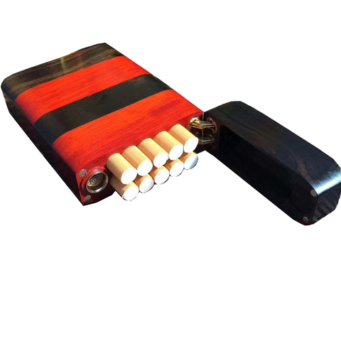 15 cigarette(8.4mm) Handmade Wooden cigarette box Creative storage case magnet adsorption flip ► Photo 1/6