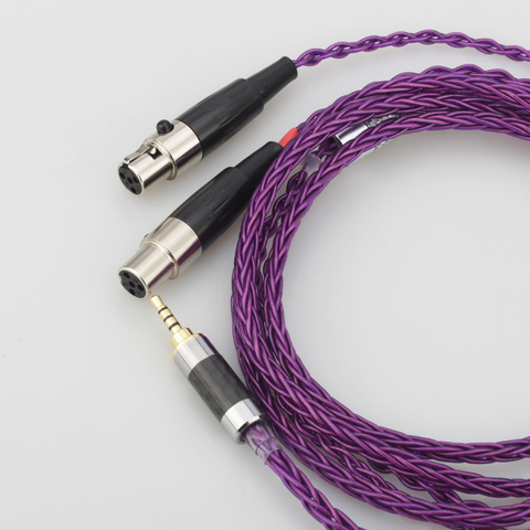 HIFI 2.5/3.5/4.4mm/XLR Balanced Earphone Headphone Upgrade Cable Silver Plated for Audeze LCD-3 LCD3 LCD-2 LCD2 LCD-4 ► Photo 1/6