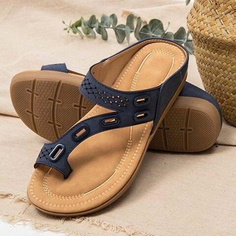 Women Sandals Premium Orthopedic Women'S Shoes Flat Slipper Vintage Anti-Slip Sandals Women Flip Flops Ladies Shoes899 ► Photo 1/6