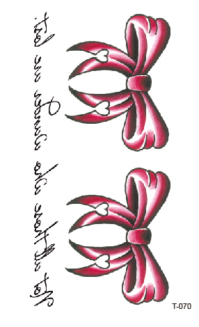 Temporary Tatoo Fake Tattoo Sticker Bow Knot Letter Tatto Tatouage Waterproof Tattoos Stickers Hand Foot Art For Women Girl ► Photo 1/6