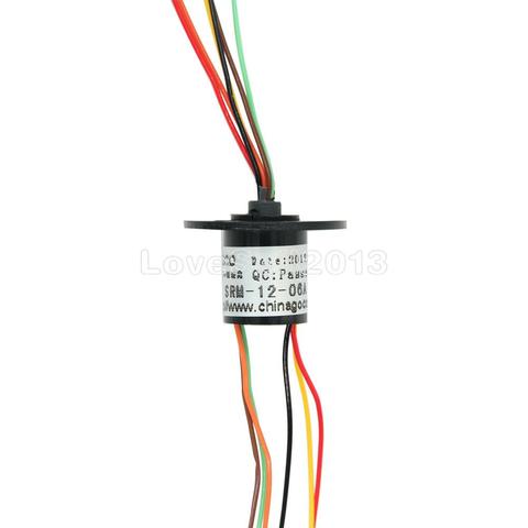 12.5mm 300Rpm 6 Wires CIRCUITSx2A Capsule Slip Ring AC 240V for Monitor Robotic ► Photo 1/5