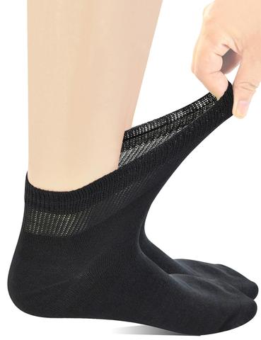 Yomandamor Mens Coolmax Ankle Extra-Wide Diabetic Socks with Seamless Toe,5 Pairs ► Photo 1/6