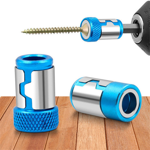 1Pc Universal Magnetic Ring  Metal Screwdriver Bit Magnetic Ring For 6.35mm Shank Anti-Corrosion Drill Bit Magnet Powerful Ring ► Photo 1/6