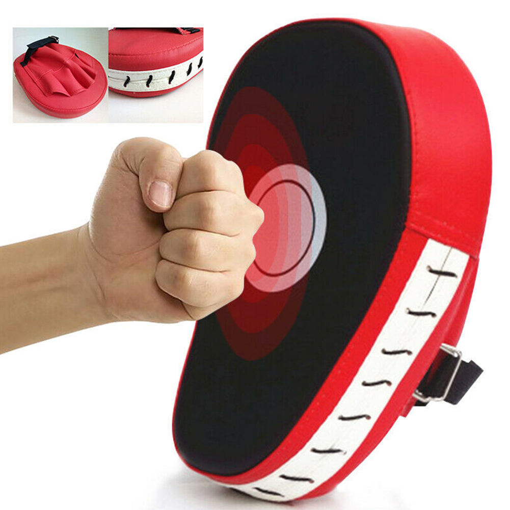 Curved Boxing Muay Thai Hand Target Sanda Training Thickened Earthquake-resistant Curved Baffle PU Five-finger Hand Target ► Photo 1/6