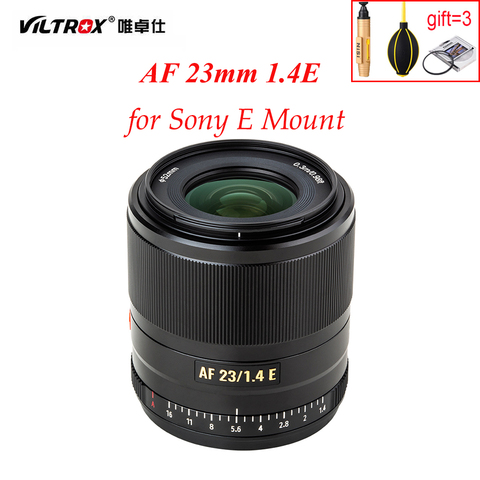 VILTROX 23mm f1.4 Auto Focus lens APS-C Compact Large Aperture Lens for Sony E-mount Camera A7S A6000  A6300 A6600 A7 A9 A7R ► Photo 1/6