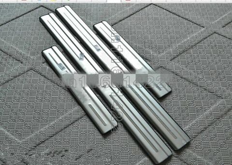 Stainless Steel Door Sill / Scuff Plate / Threshold 4pcs/set for Volkswagen TIGUAN mk2 2008 -2022 ► Photo 1/2
