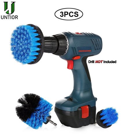 UNTIOR 3Pcs/Set Electric Drill Brush Power Scrubber Brush Bathroom Cleaning Kit Multipurpose Cleaning Brush for Kitchen Grout ► Photo 1/6