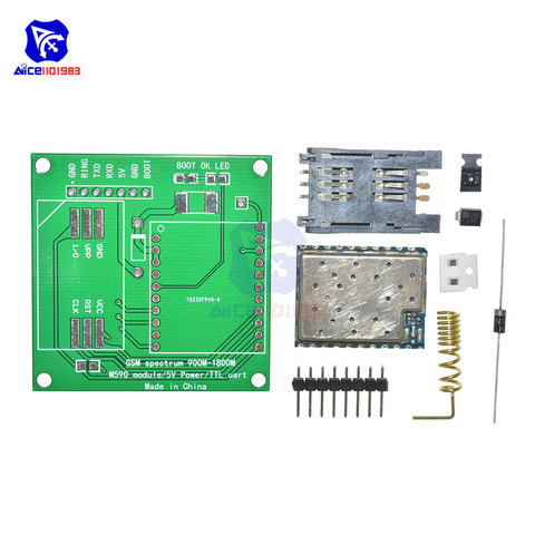 M590E GSM GPRS Frequency Module Board SMS Message Diy Kits M590 Standard AT Instruction Set CPU MCU TTL Test 5V 1A ► Photo 1/6