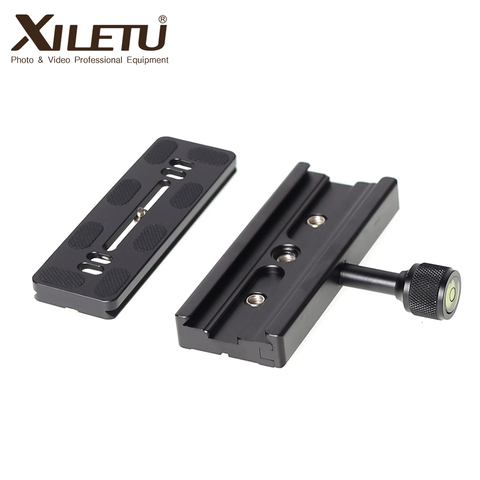 XILETU QR-120 Universal Clamping Clamp+PU-120 Quick Release Plate 1/4'-3/8 inch Screw For Tripod&Monopod Length 120mm*Width 38mm ► Photo 1/6